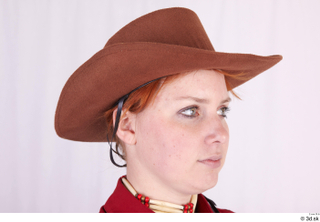  Photos Woman in Cowboy suit 1 Cowboy cowboy leather hat head historical clothing 0008.jpg